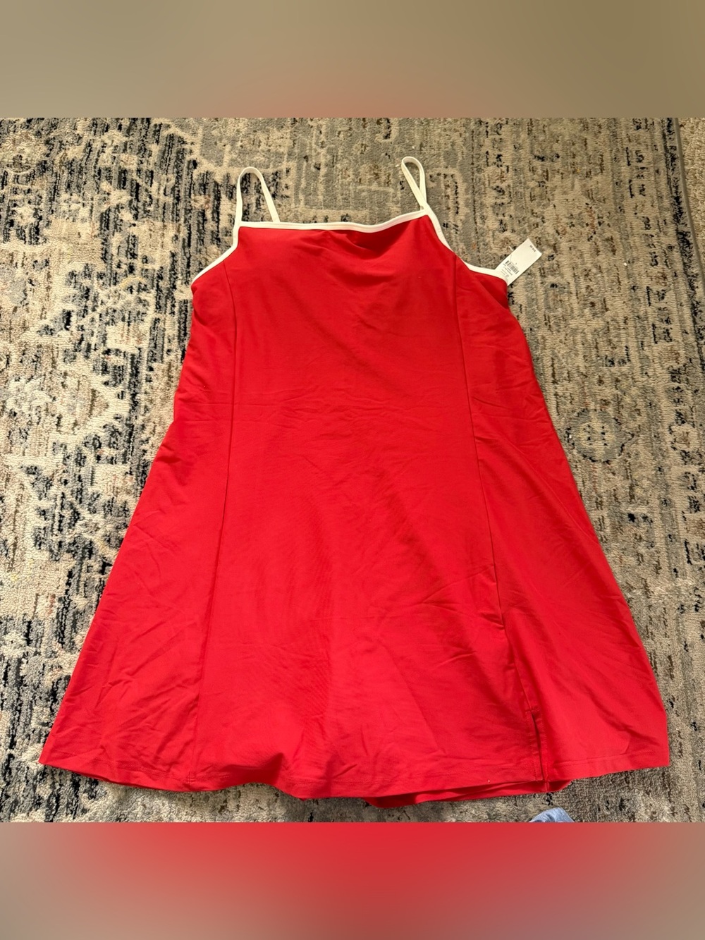 Old navy tennis dress Large NWT red and white